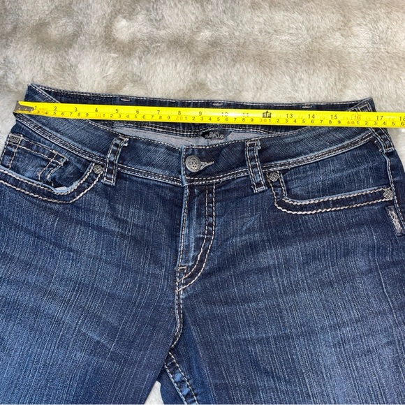 Dark Blue Women's Straight-Leg Jeans - Picture 8 of 8